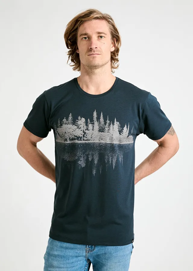 Wijld WoodShirt Alex Reflectionstripe T-Shirt Herren Streifen
