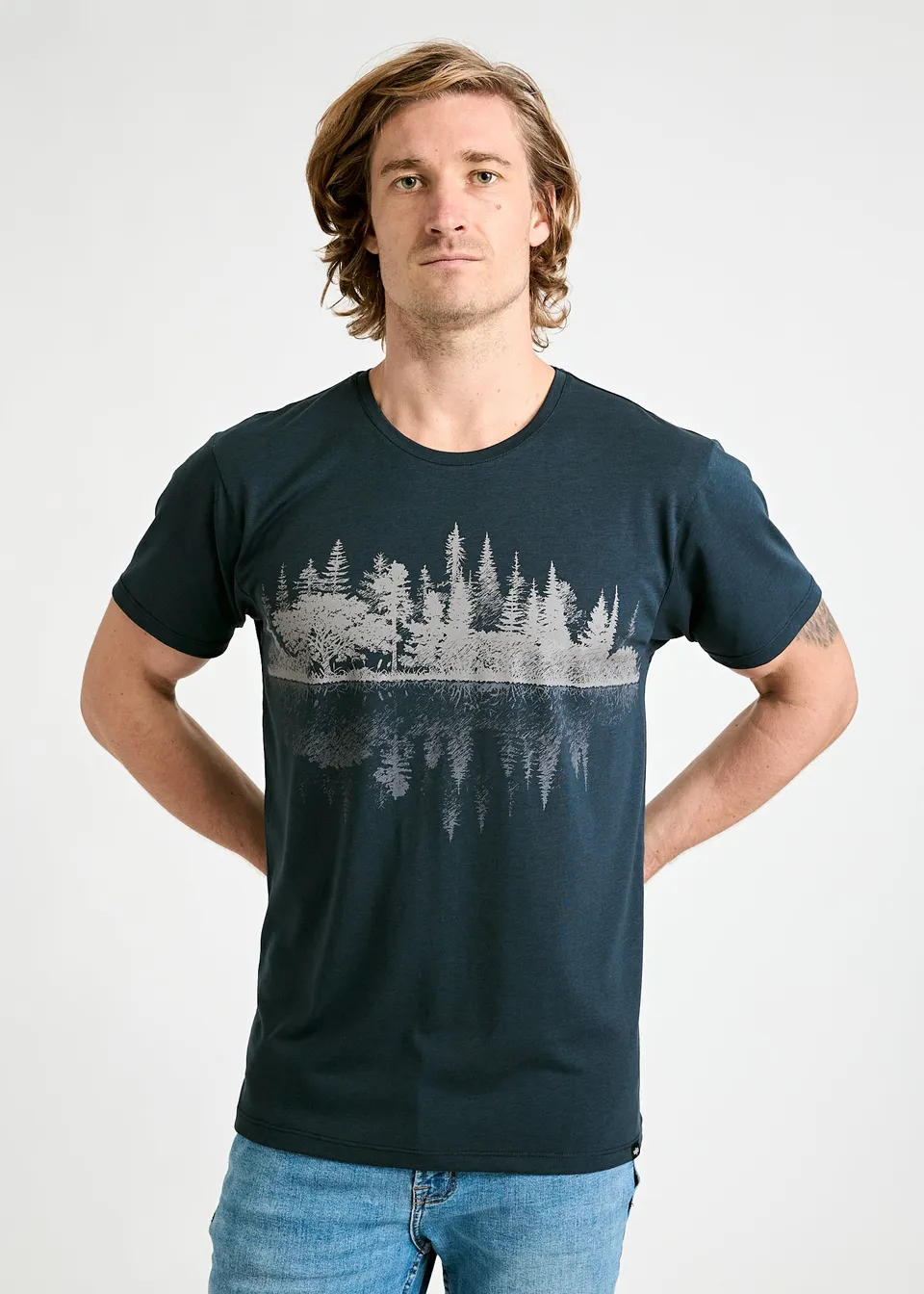 Wijld WoodShirt Alex Reflectionstripe T-Shirt Herren Streifen