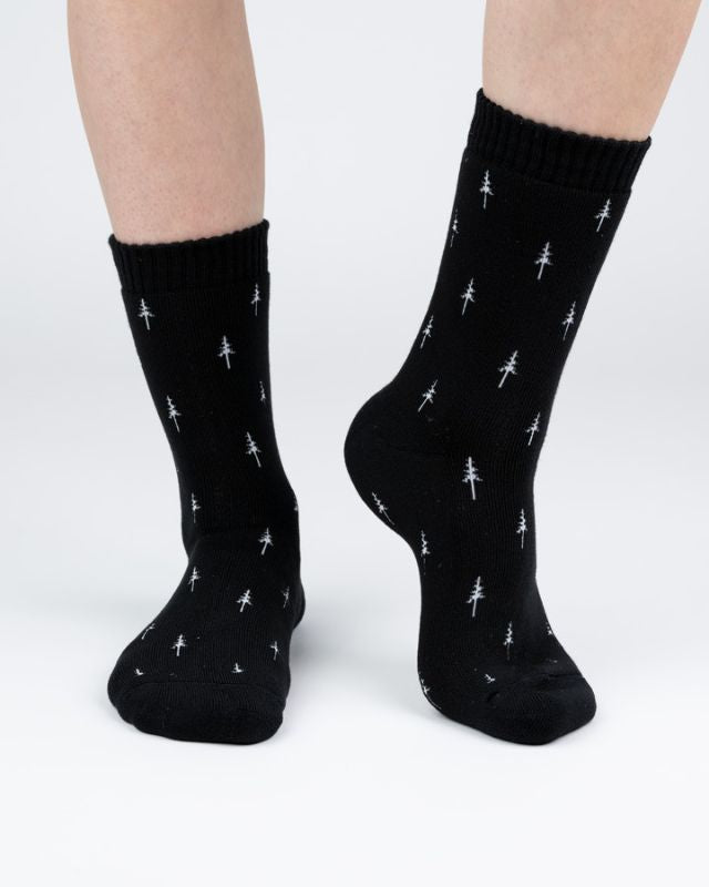 NIKIN TreeSocks Cosy Allover Socken Schwarz Bambus