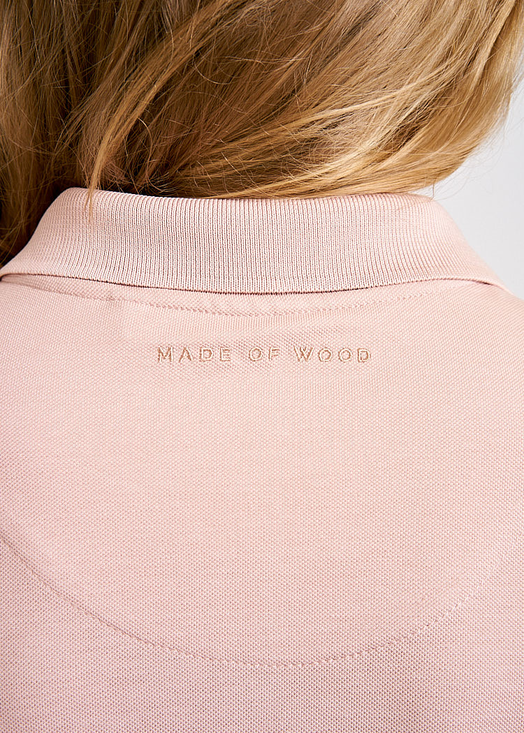 Wijld Smoked Rose Damen Polo-Kleid Bio Lyocell