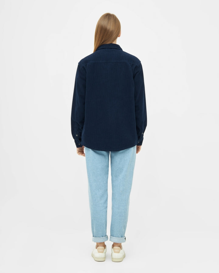 NIKIN TreePlanter Overshirt Corduroy Überhemd Dark Navy Bio