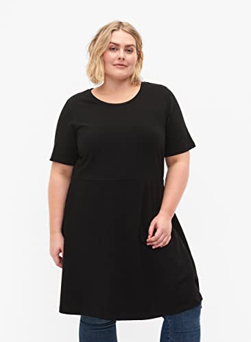 Zizzi Dresses Kleid Kurze Ärmel Baumwolle Kleid