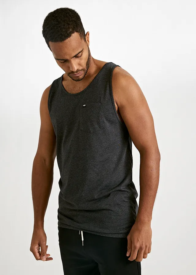 Wijld Tank Top Michel Top Herren Anthrazit Holz