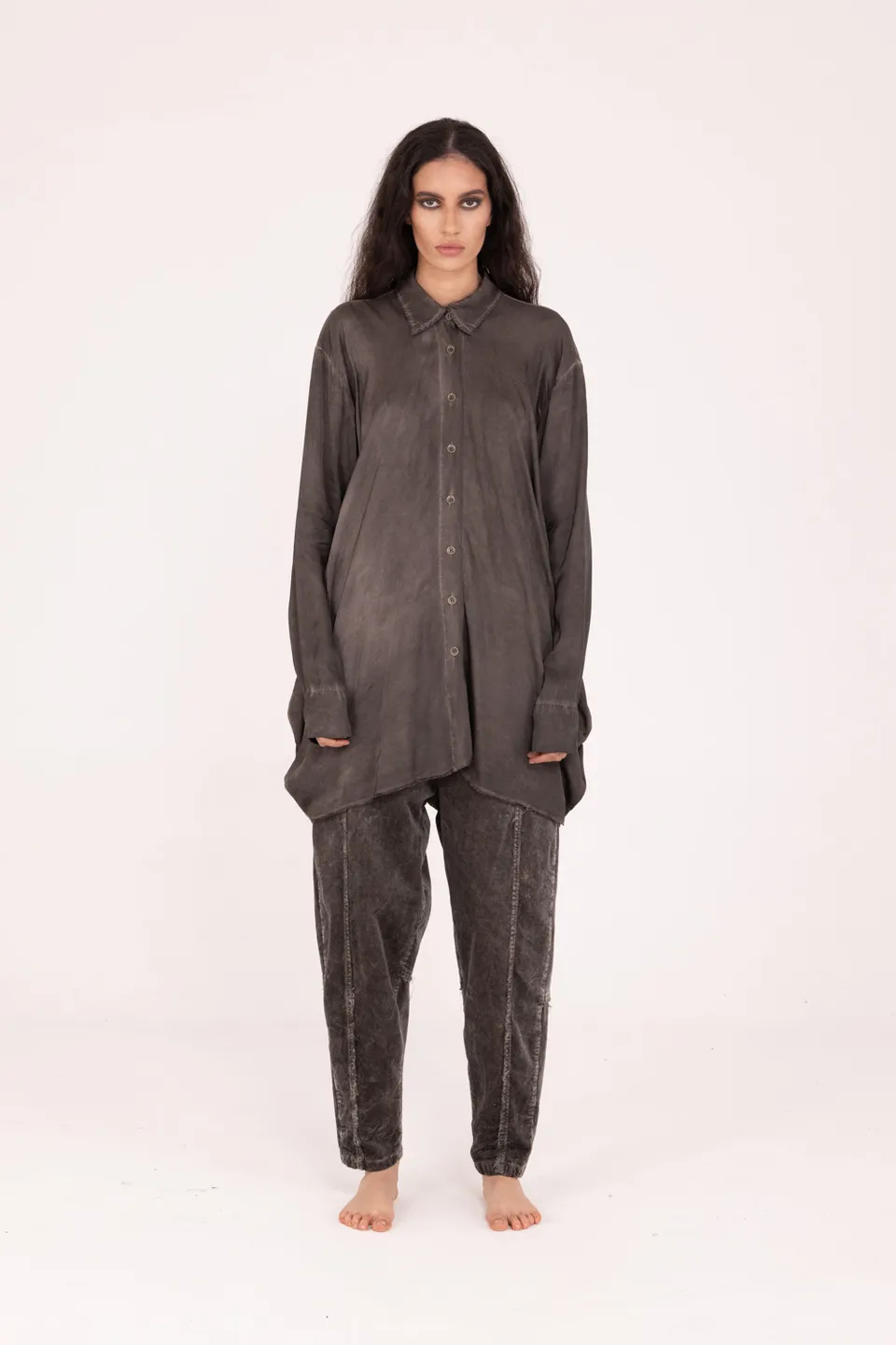 Sanctamuerte Camicie Camicia Over Bluse Viskose Oversize