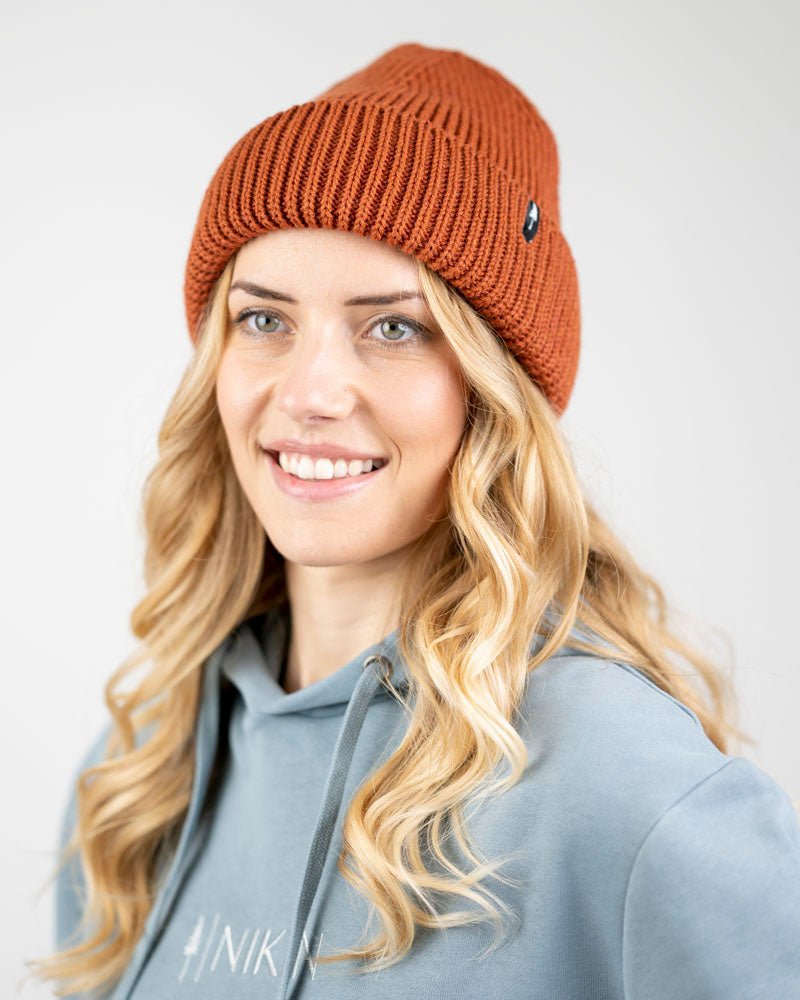 NIKIN Treeanie Chunky Mütze Rust One Size