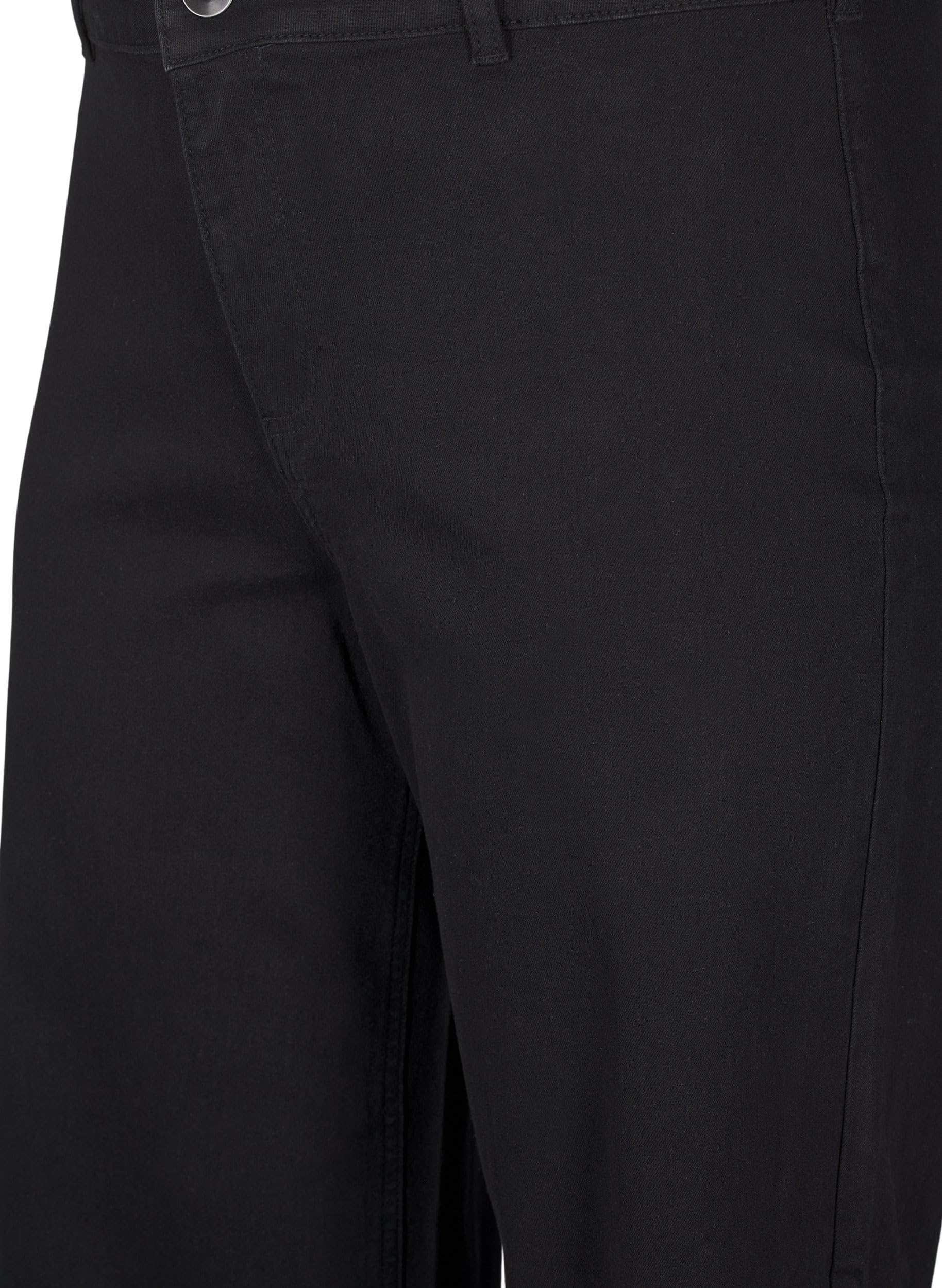Zizzi Flash Jeans Damen Weites Bein High Waist Stretch