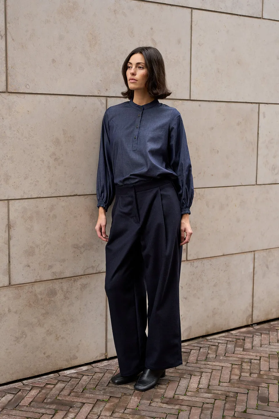 Christiane Strobel SUMIE Wollhose Recycelte Wolle Locker