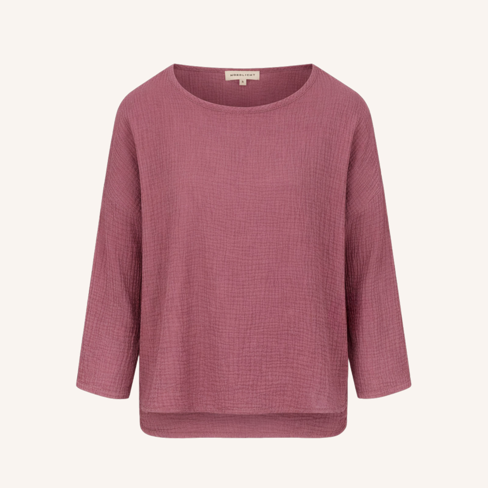 Nordlicht Ilvy Musselin Langarmshirt Rosa Bio-Baumwolle
