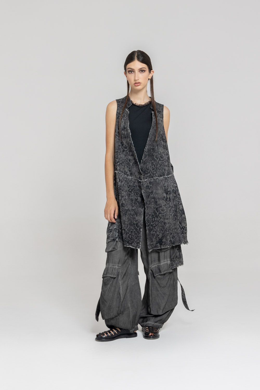 Sanctamuerte Capispalla Gilet Weste Baumwolle Tencel