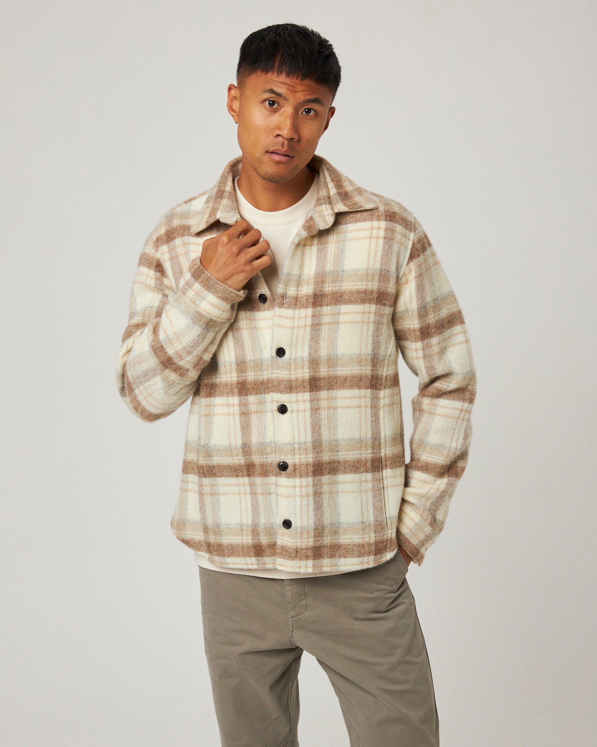 Peregrine Wool Overshirt Hemdjacke Redcliffe Britische Wolle
