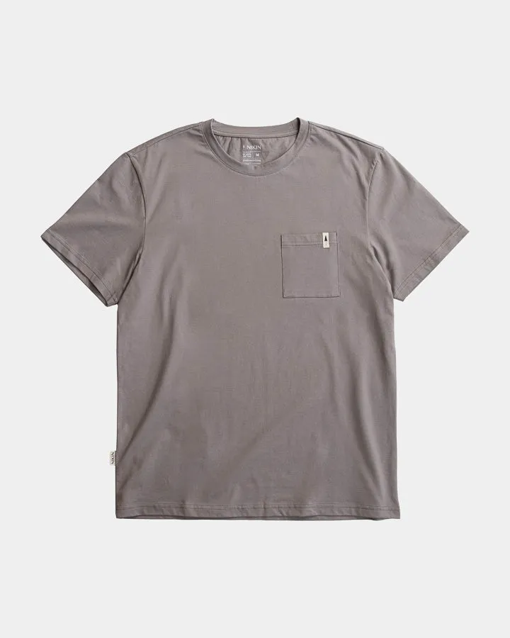 NIKIN TreeShirt Pocket Mono T-Shirt Ash Taupe recycelte Baumwolle
