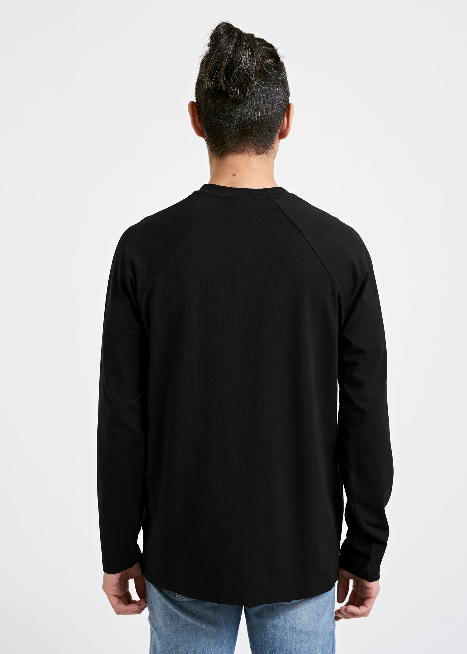 Wijld Fritz Black Herren Langarmshirt Elasthan