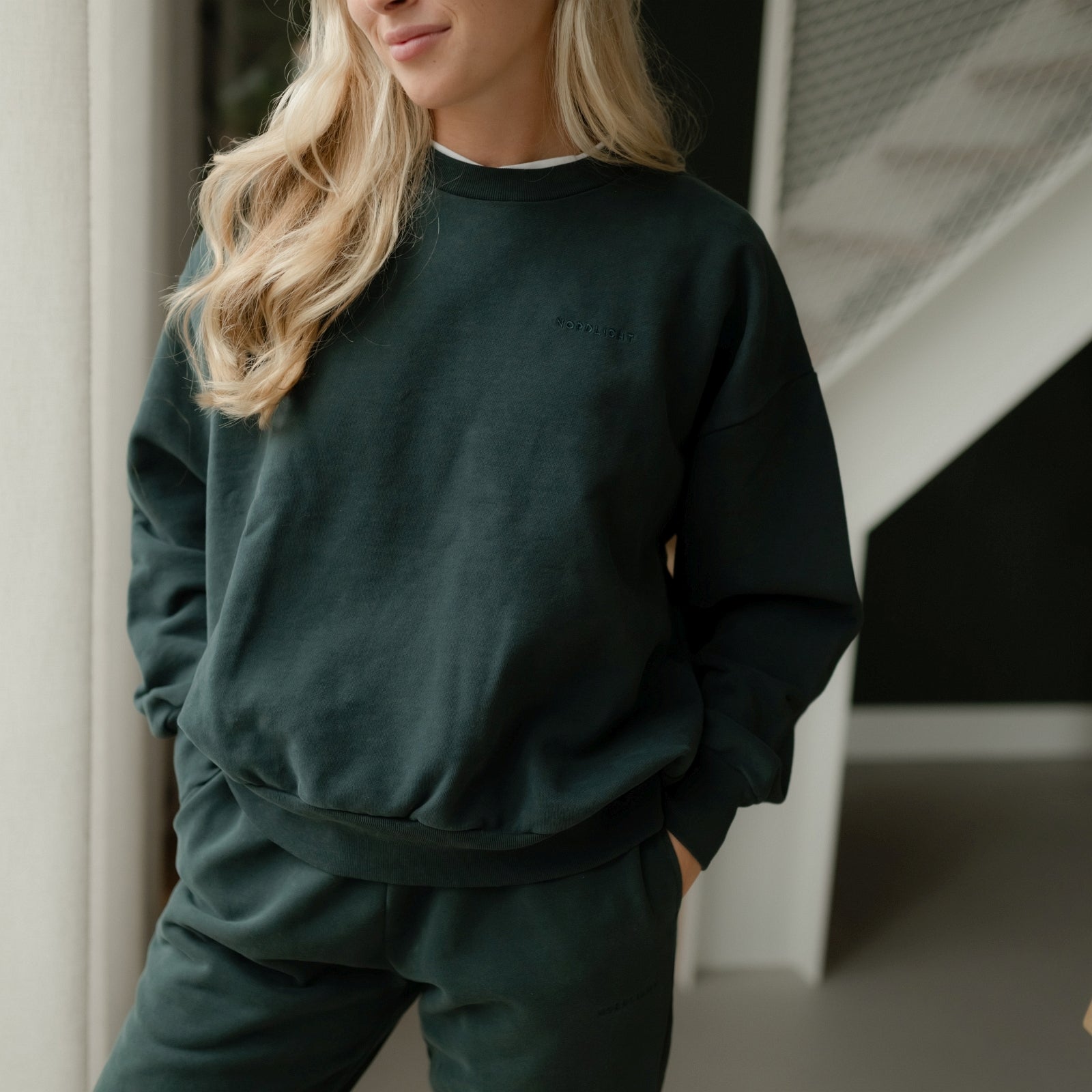 NORDLICHT Jonna Sweater Grün Bio-Baumwolle