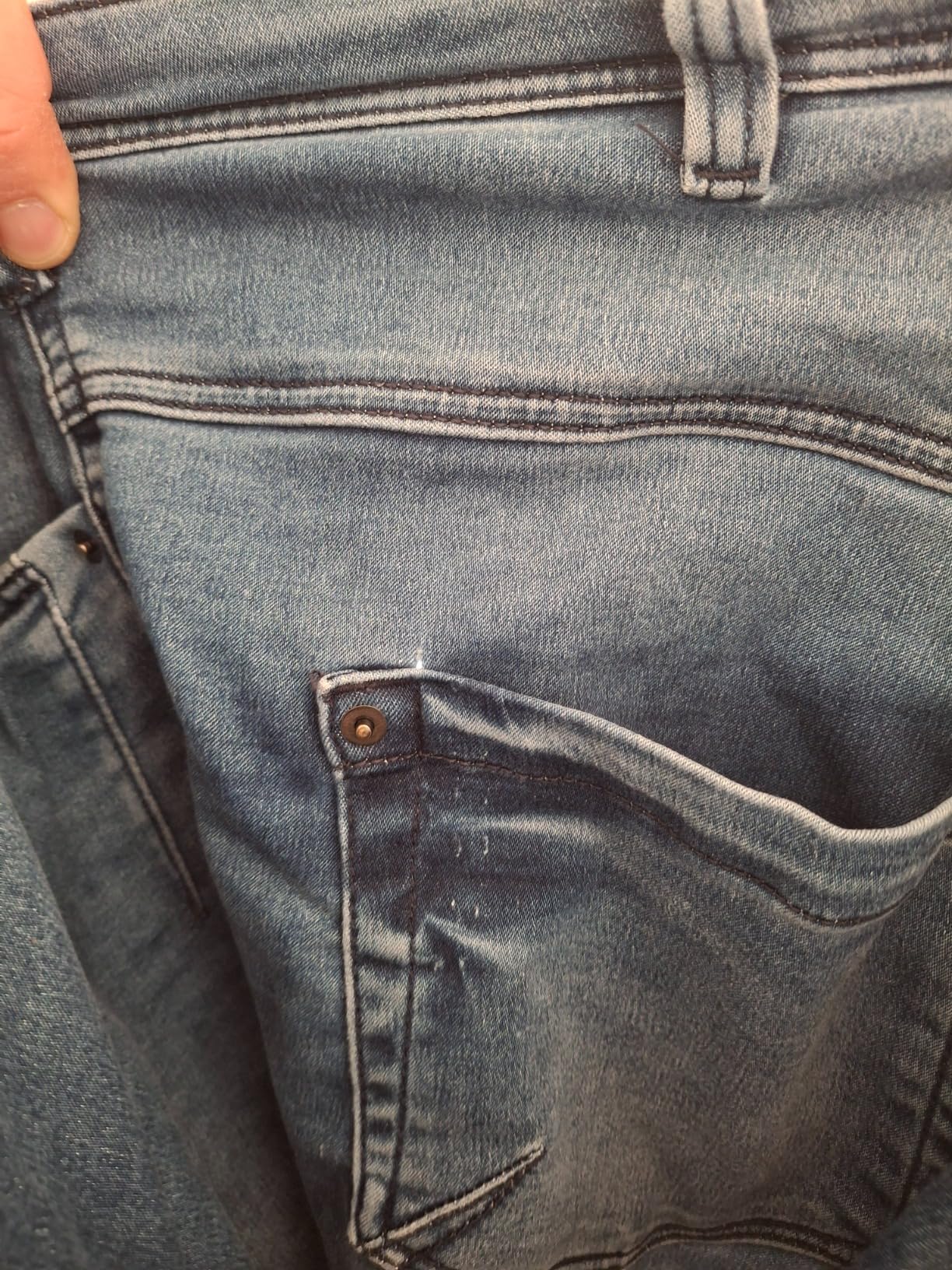 Zizzi Amy Cropped Jeans Blue Denim 7/8 Reiverschluss