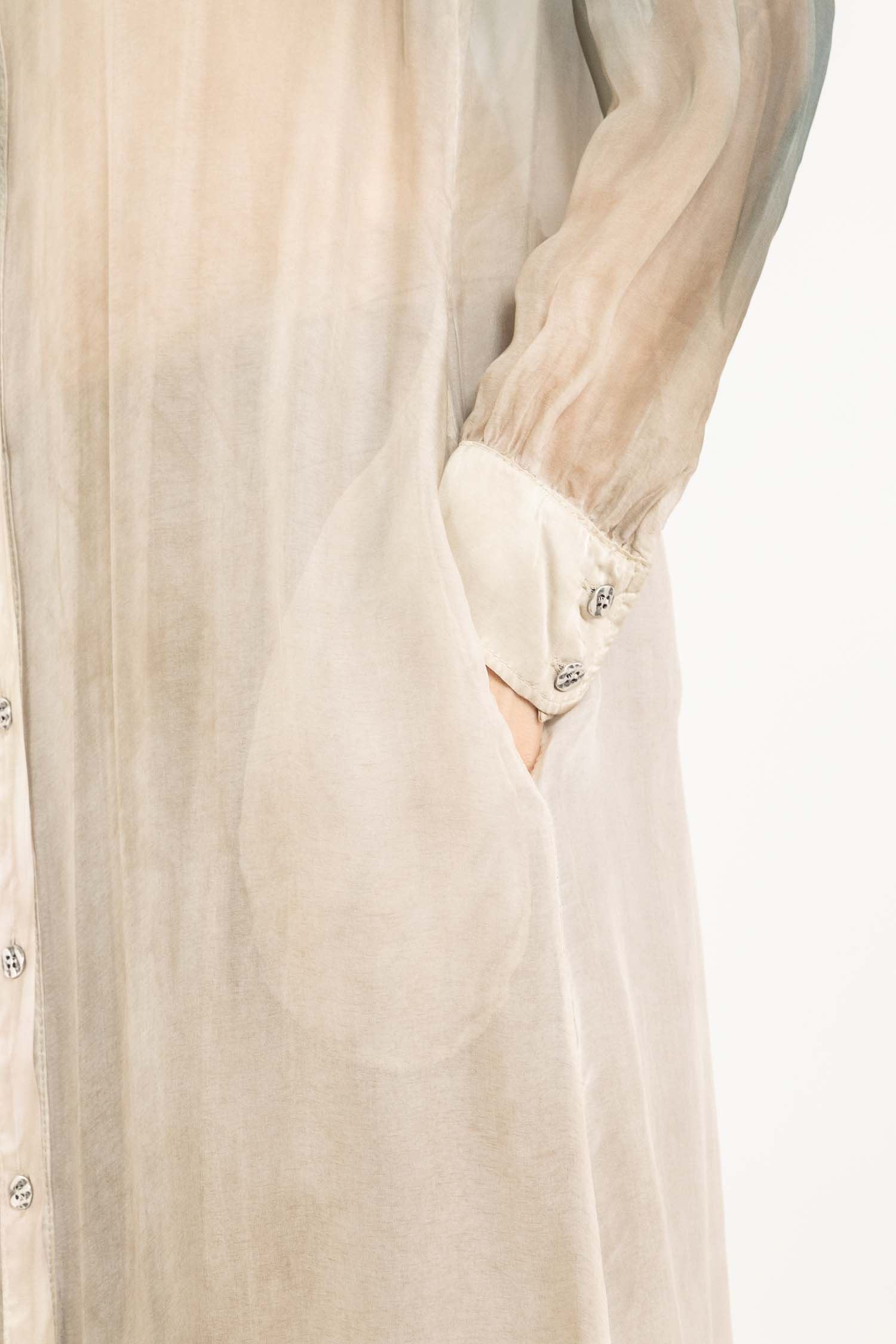 Sanctamuerte Abiti Chemisier Collo Coreano Hemdkleid Viskose