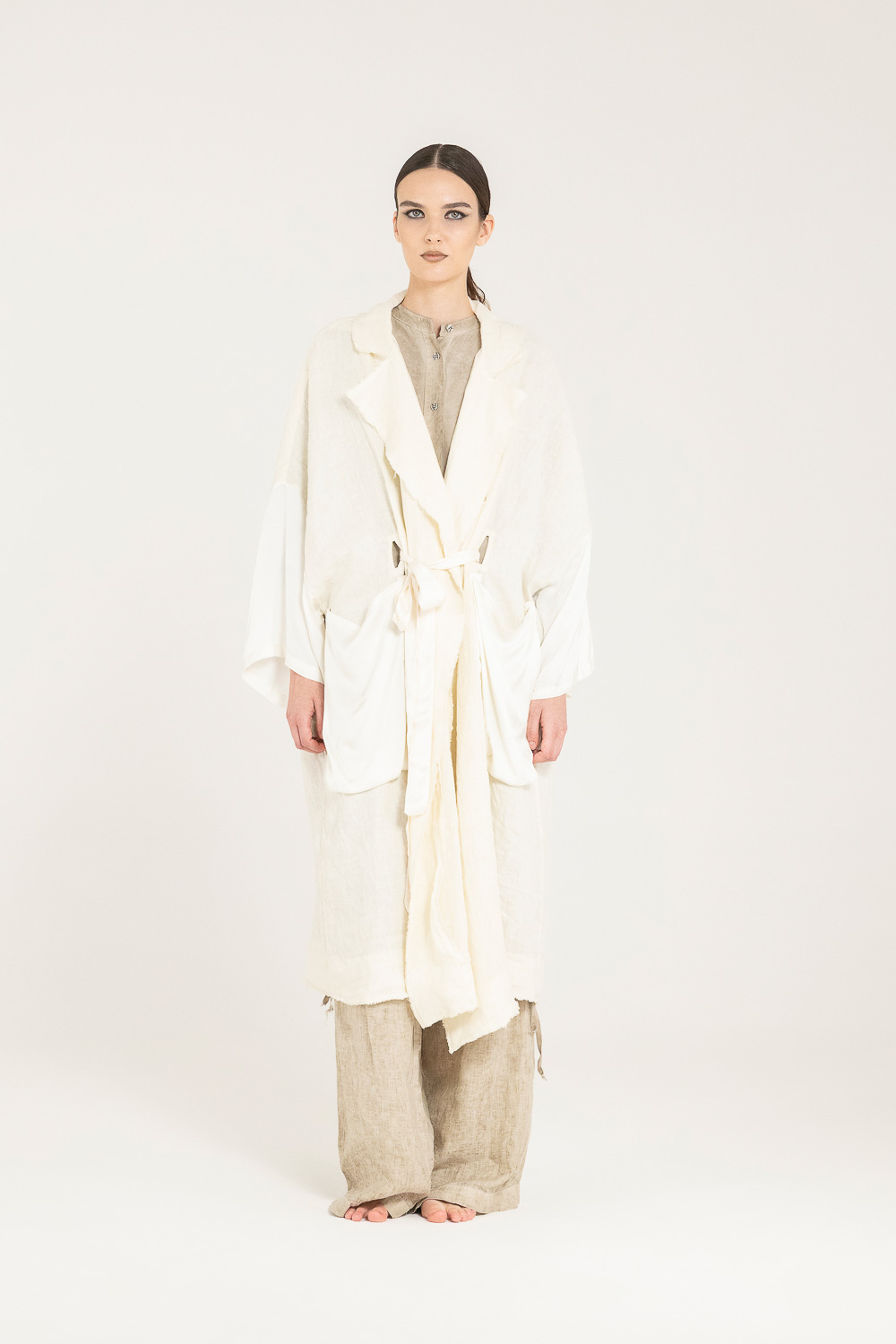 Sanctamuerte Capispalla Giacca Kimono Jacke Baumwolle
