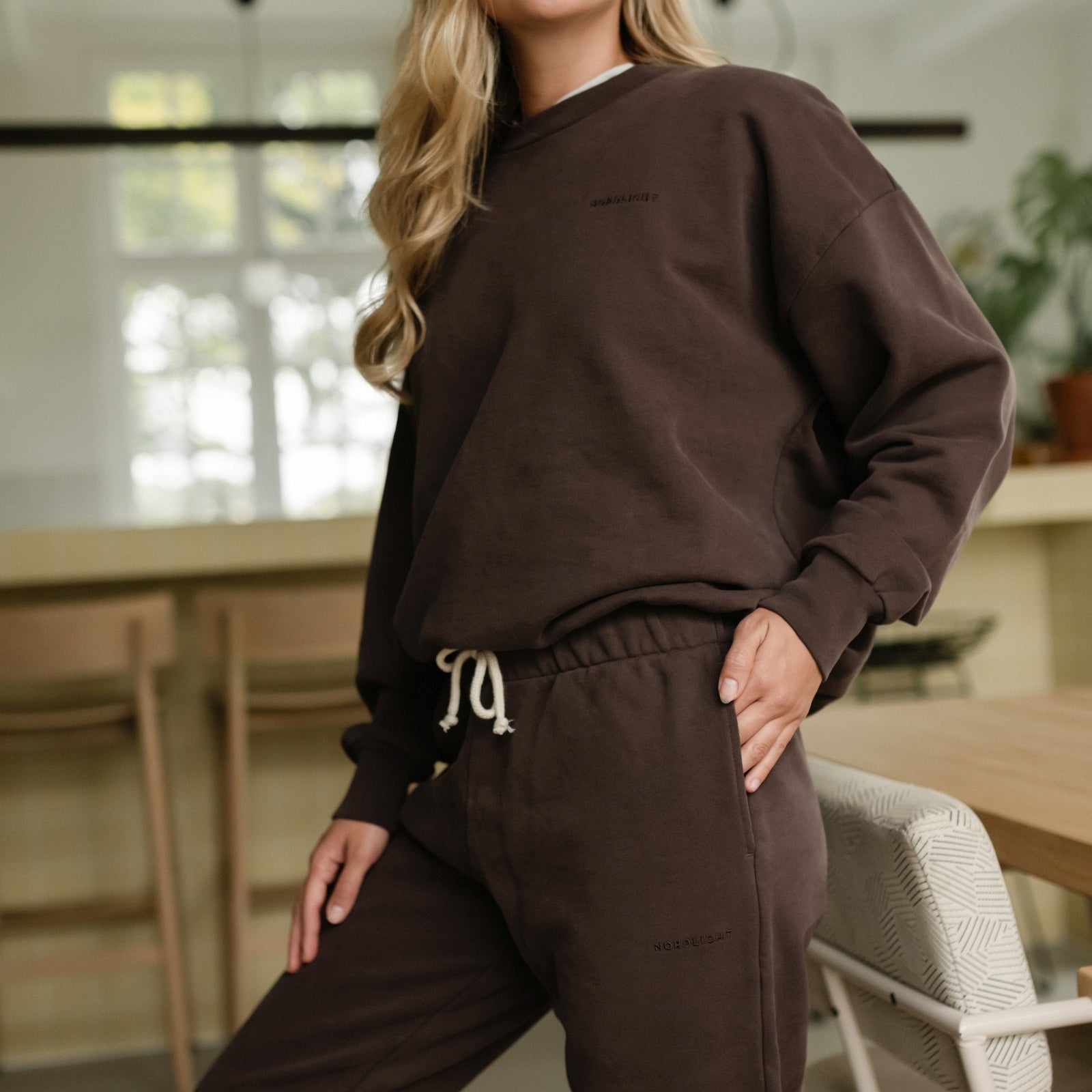 NORDLICHT Nova Sweatpants Braun Recycling-Baumwolle