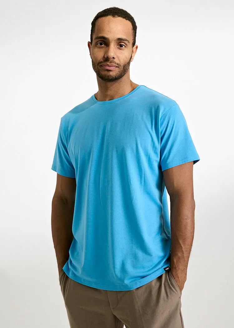 Wijld Alex WoodShirt Herren T-Shirt Azure Blue Bio