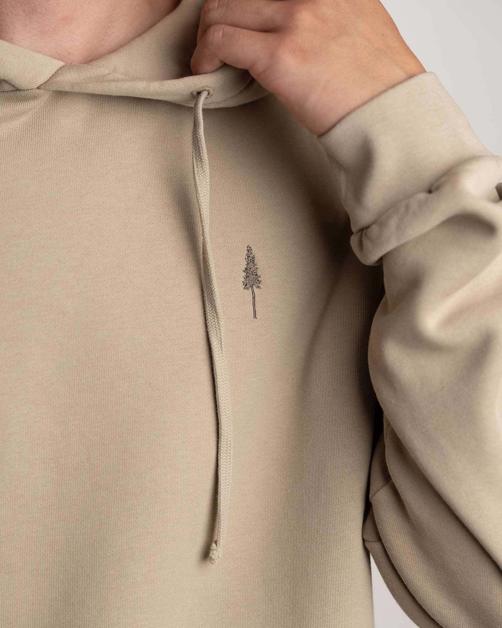 NIKIN TreeHoodie Hoodie Light Taupe Bio-Baumwolle