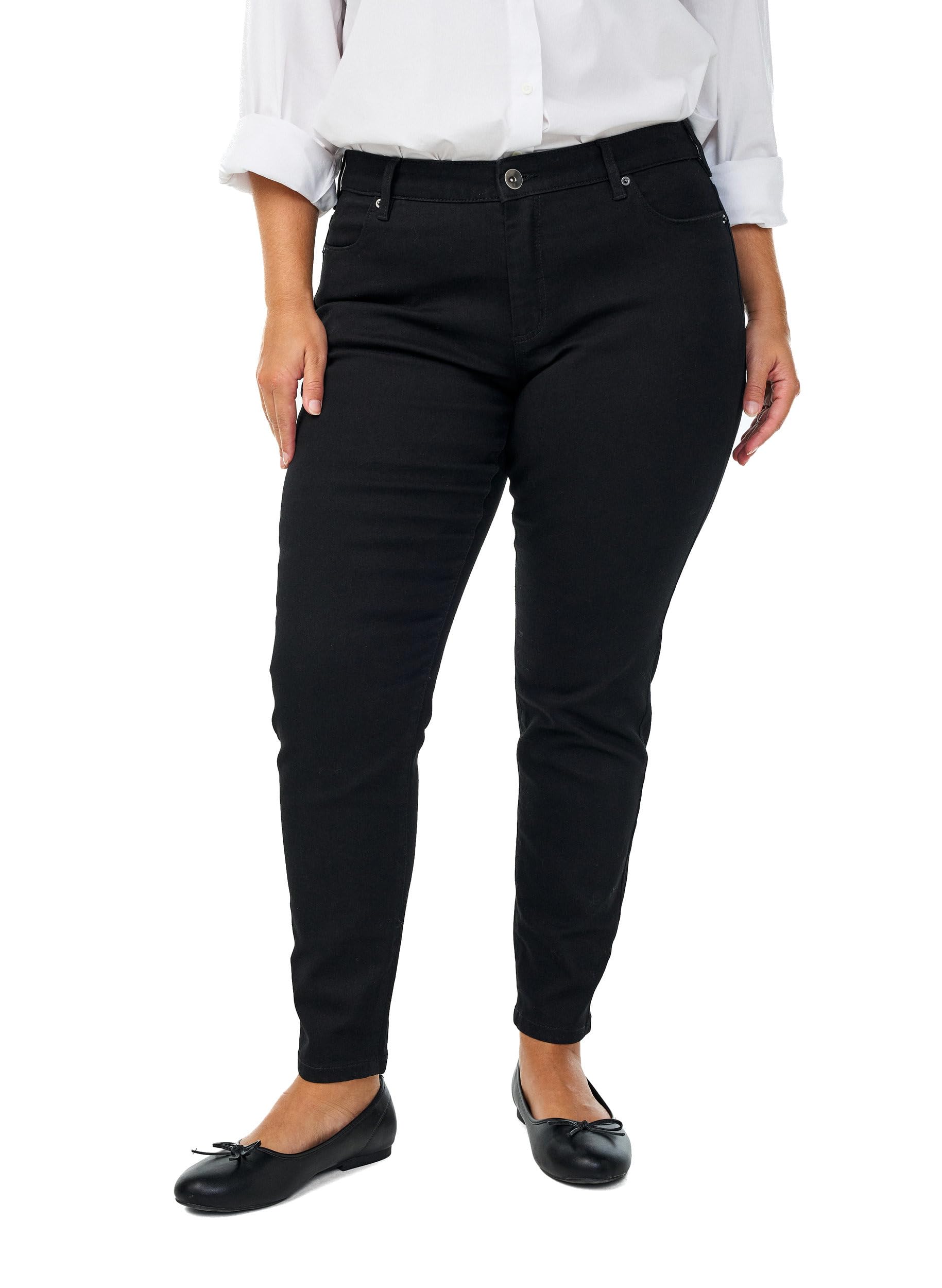 Zizzi Emily Jeans Slim Fit Gr. 42W/30L Reguläre Taille