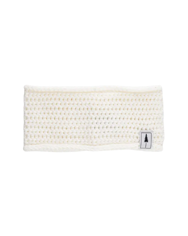 NIKIN TreeHeadband Stirnband weiß Fleece