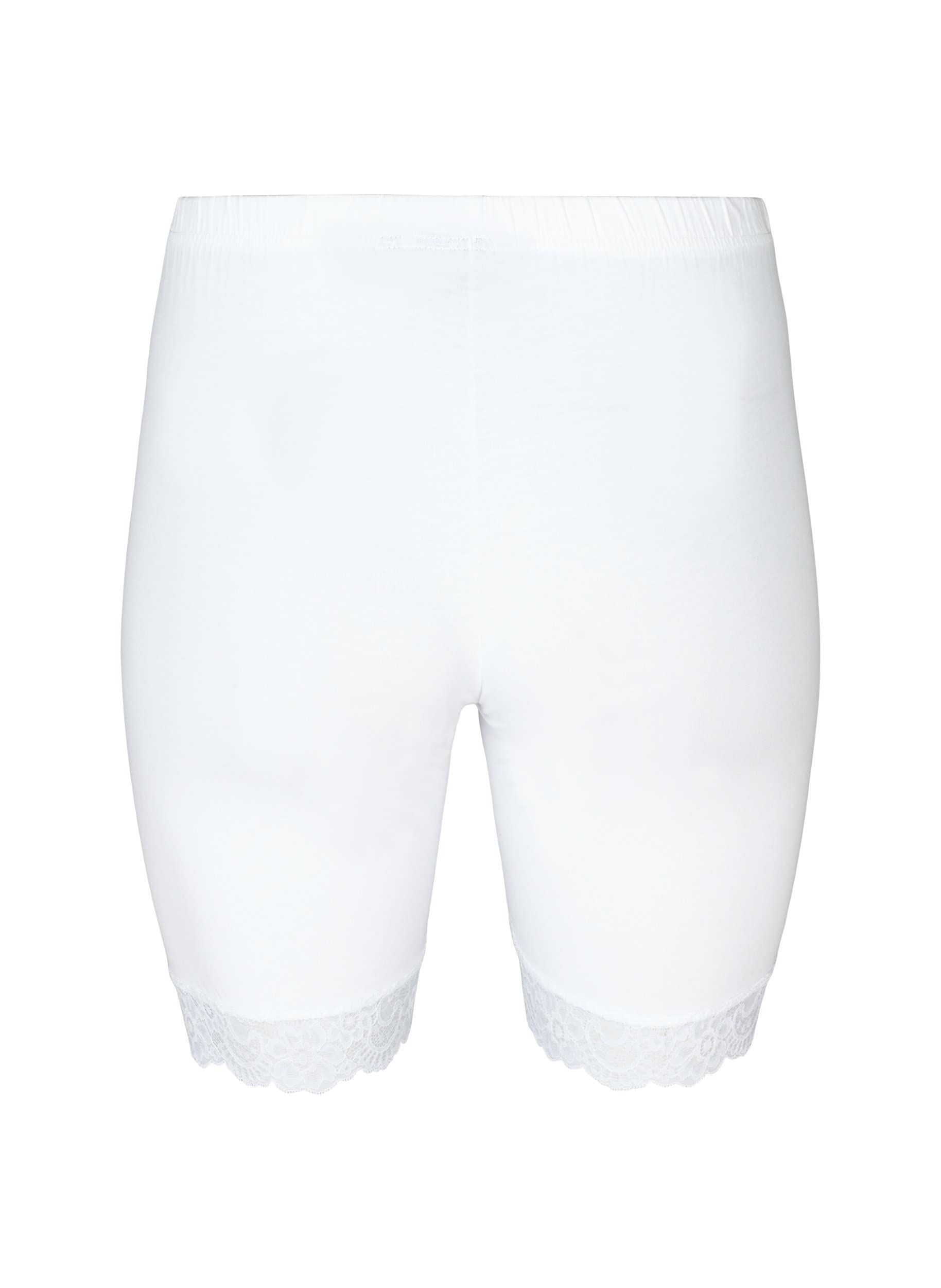 Zizzi Radlerhose Spitze Hohe Taille Schwarz Damen