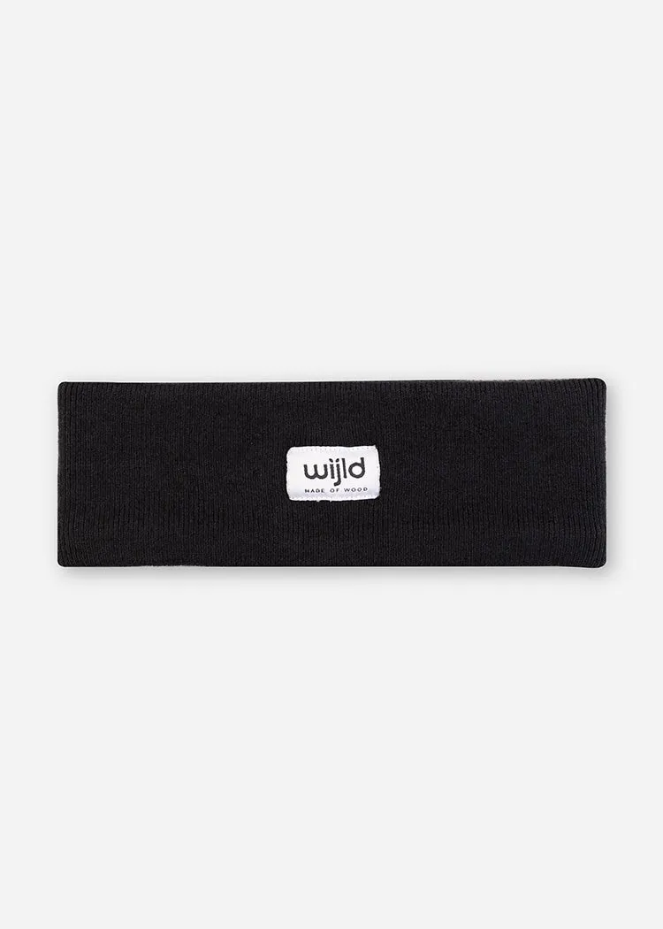 Wijld Headband Black Stirnband Holzfaser
