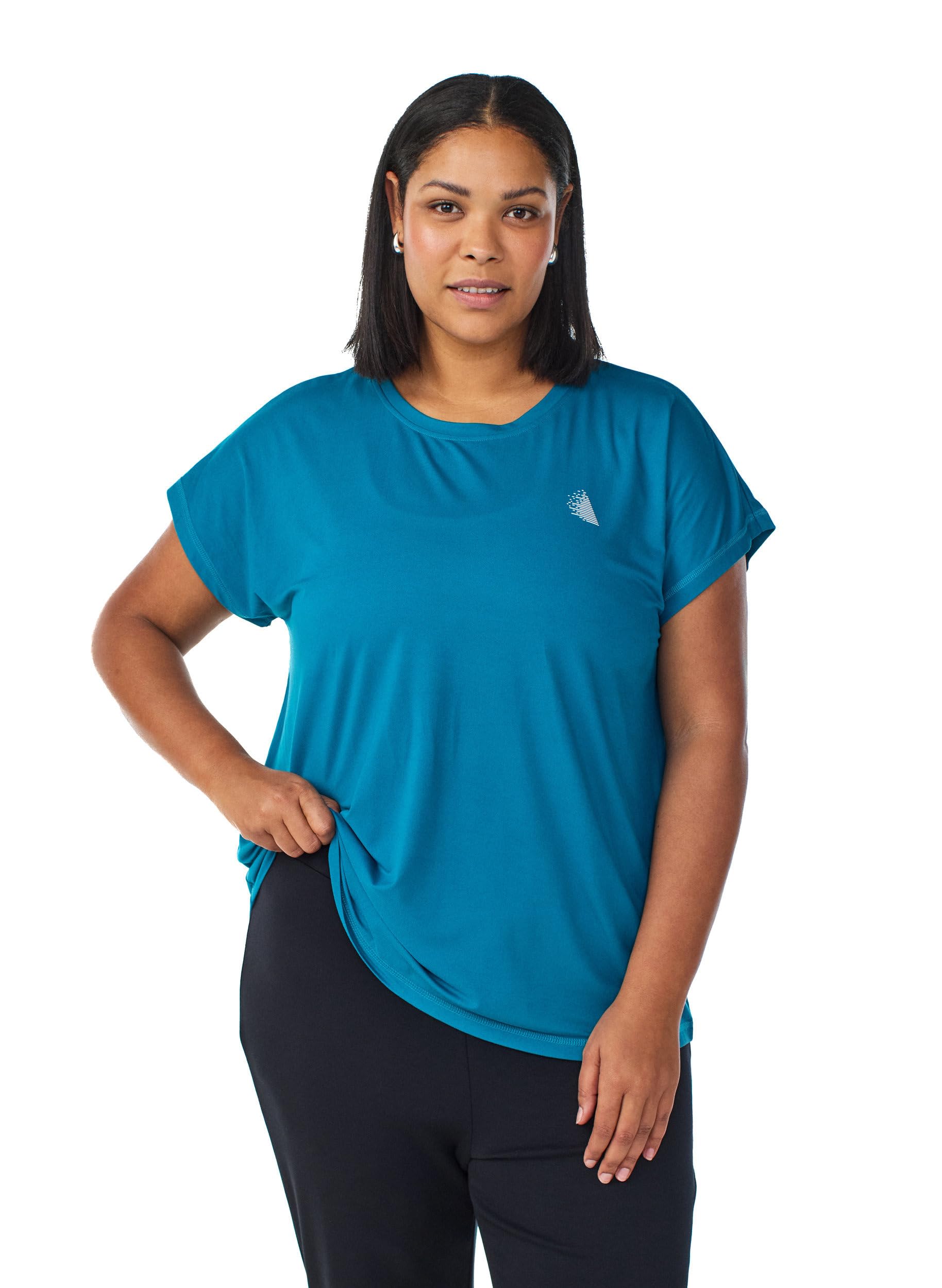 Zizzi Activewear Sportshirt Damen T-Shirt schnelltrocknend