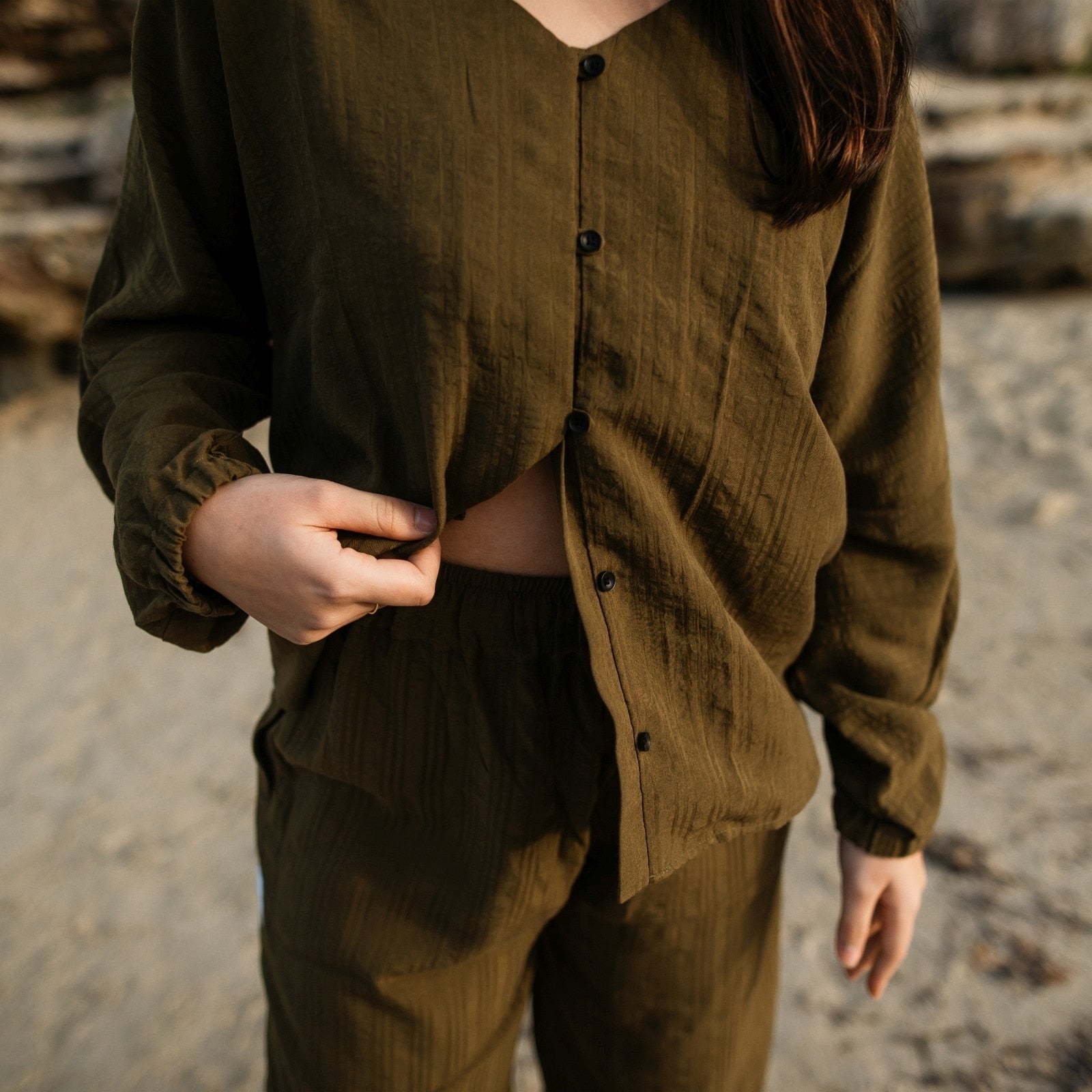 NORDLICHT Blusen Hanna Bluse Tencel Streifen