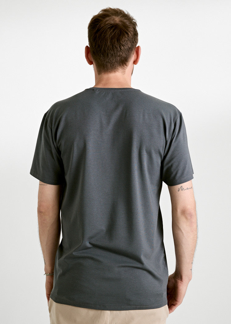 Wijld Timo Woodshirt Herren T-Shirt Dark Gray atmungsaktiv