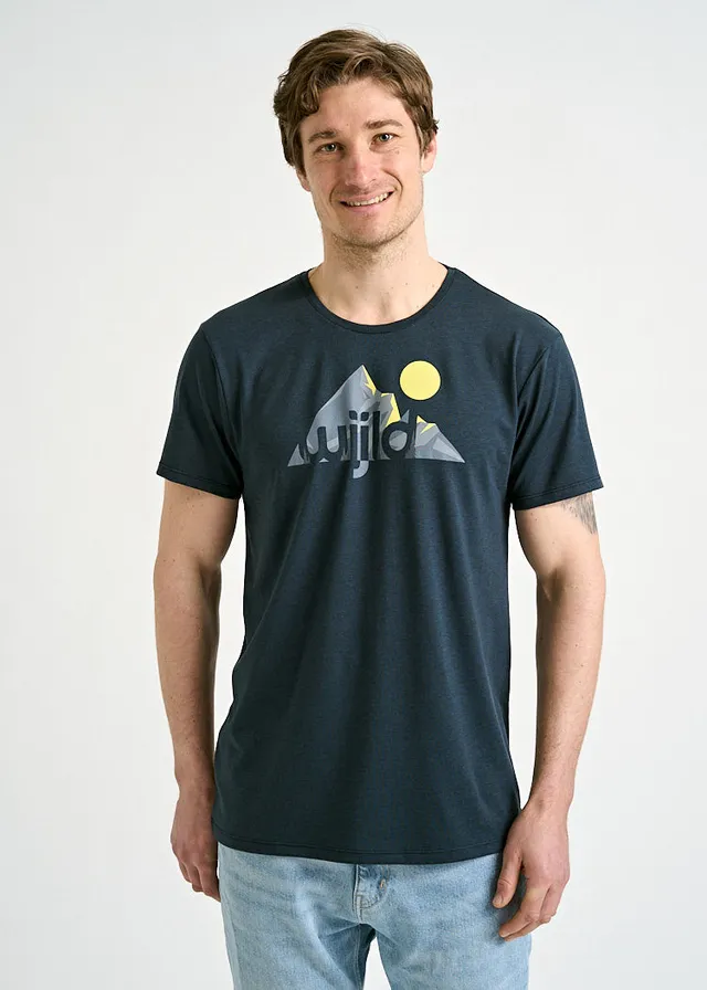 Wijld Alex Graphic Mountains Herren T-Shirt Print