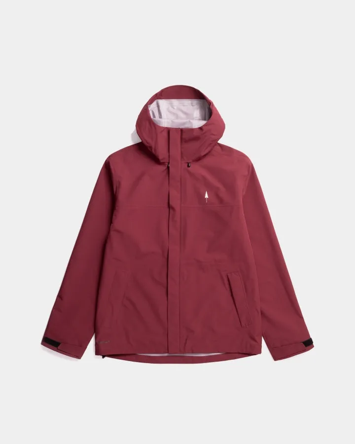 NIKIN TreeJacket Rain Regenjacke Burgundy Wasserdicht