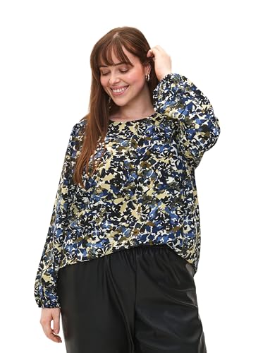 Zizzi Blouses & Shirts Bluse Puffärmel Rundhals locker