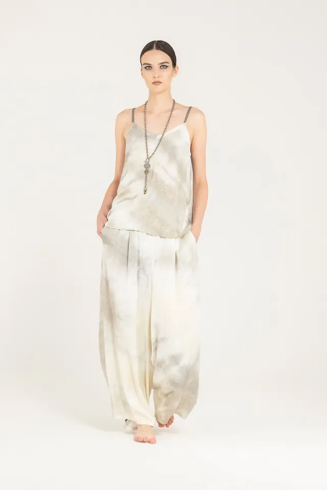 Sanctamuerte Top Tank Top Trägertop Viskose Satin