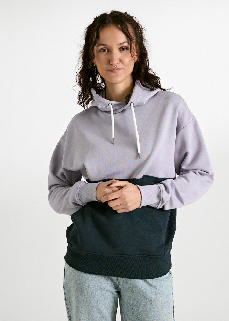 Wijld Ilsa Damen Hoodie Lavenda Carbon Colorblock
