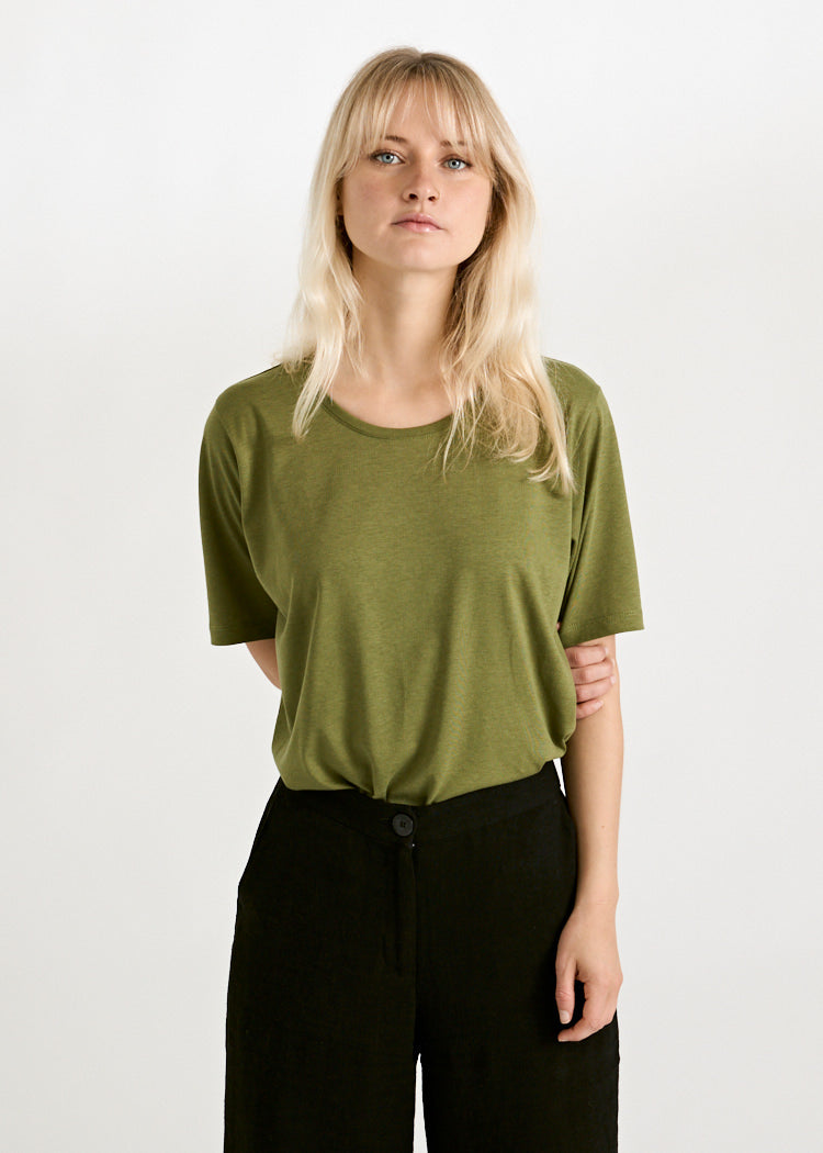 Wijld WoodShirt Tilda Sphagnum Damen Shirt Slim