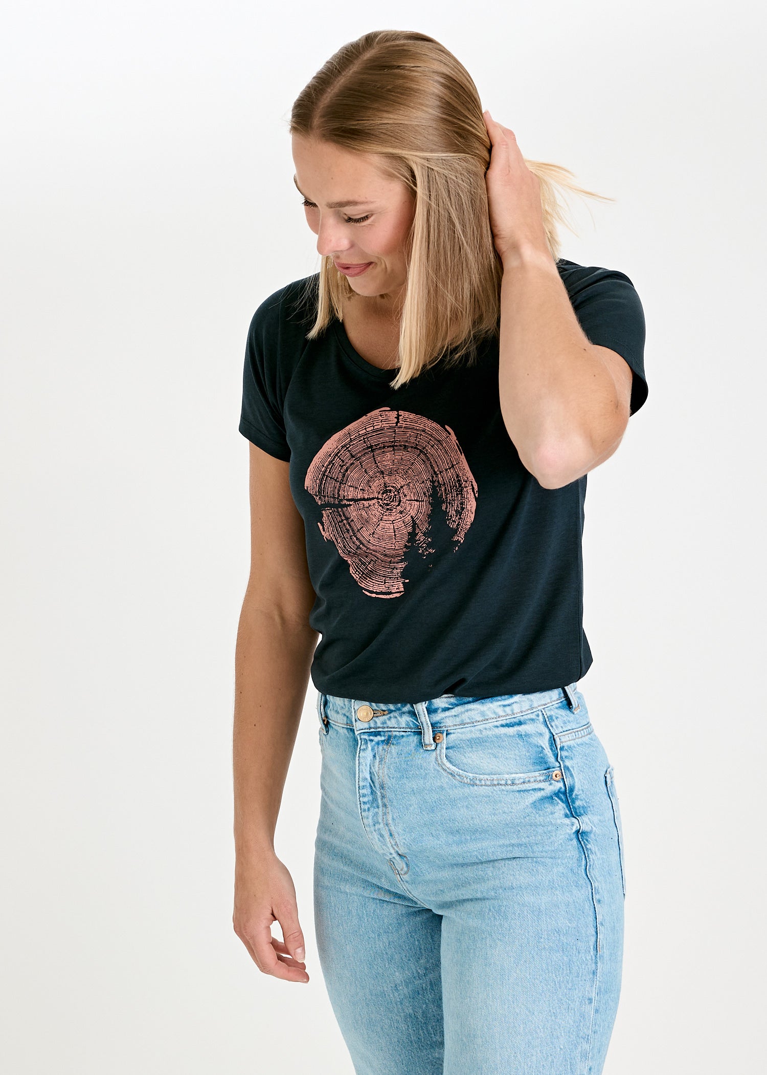 Wijld WoodShirt Lena Woodnight Damen T-Shirt Lyocell