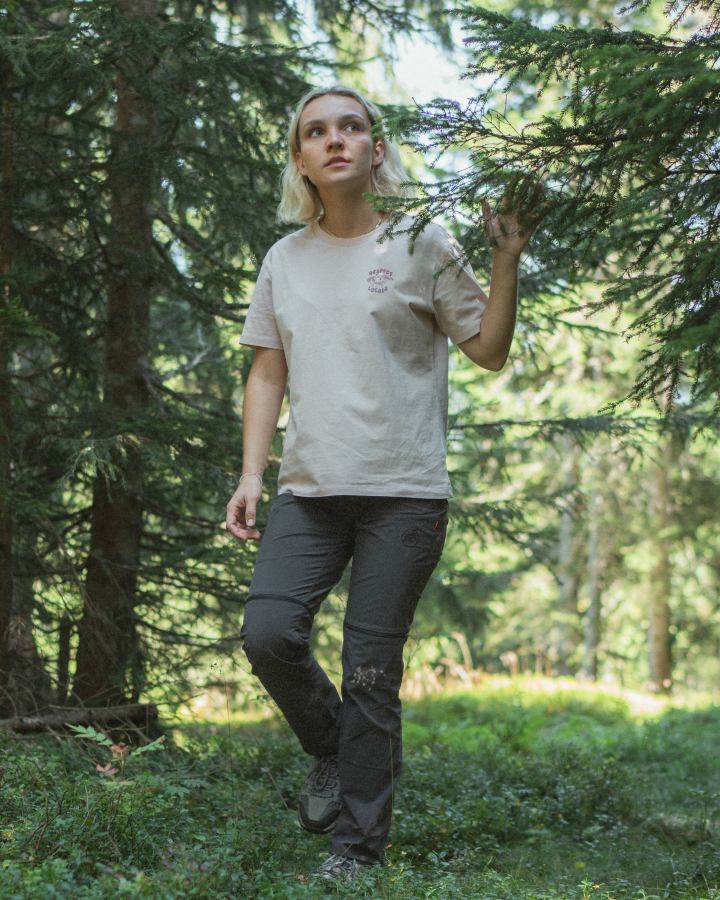 NIKIN TreeShirt Mushroom Print T-Shirt Italian Clay relaxed