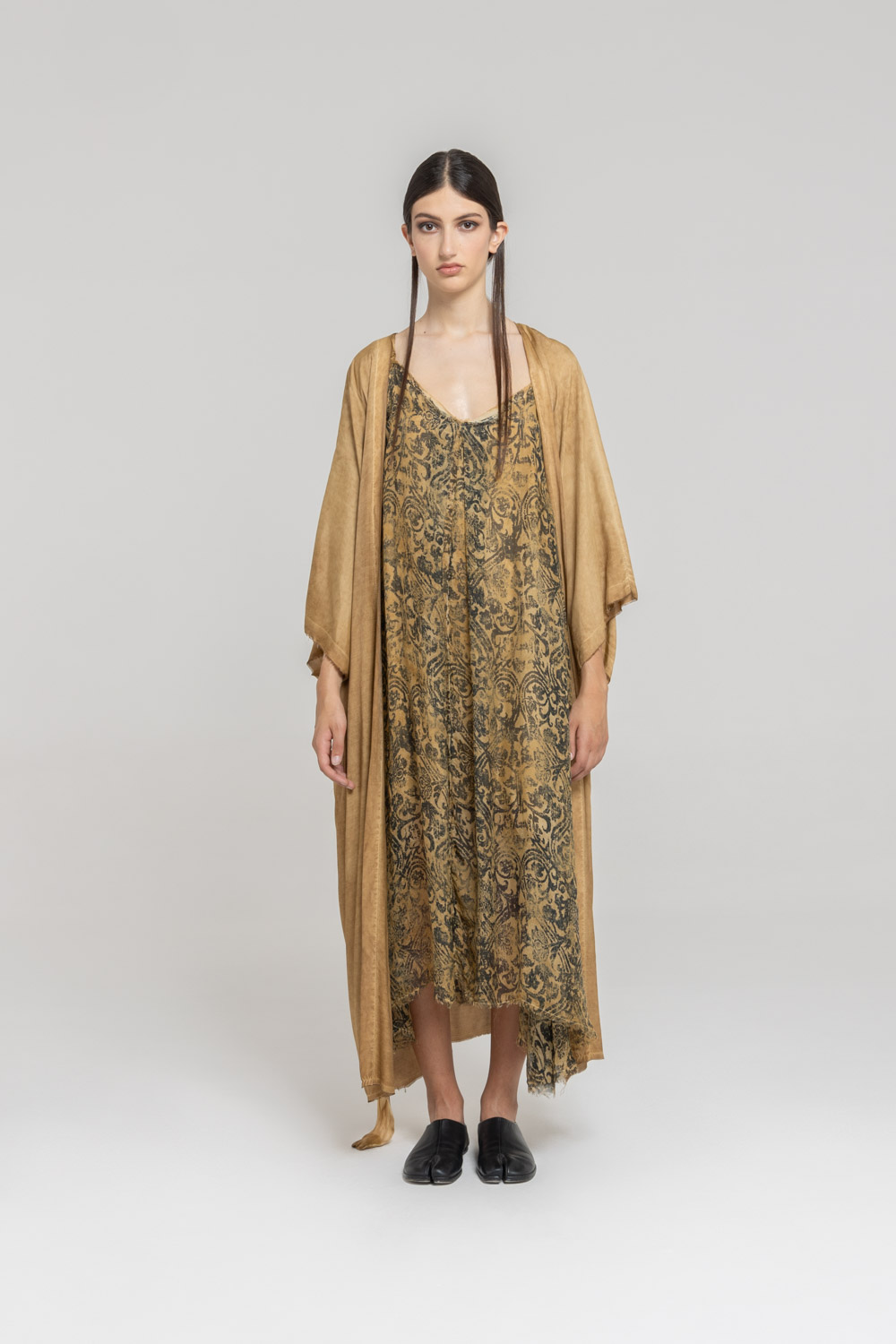 Sanctamuerte Capispalla Vestaglia Kimono Morgenmantel Viskose