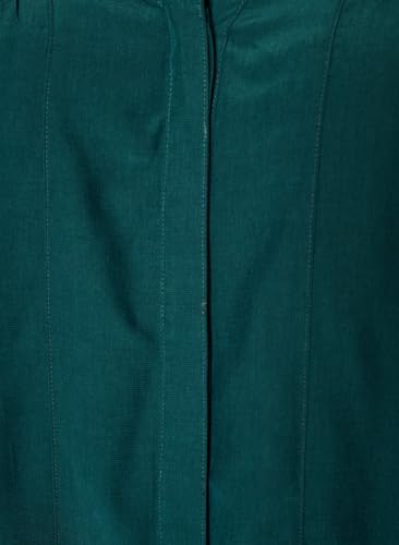 Zizzi Hemdbluse Bluse Lange Ärmel Viskose Rüschenkragen