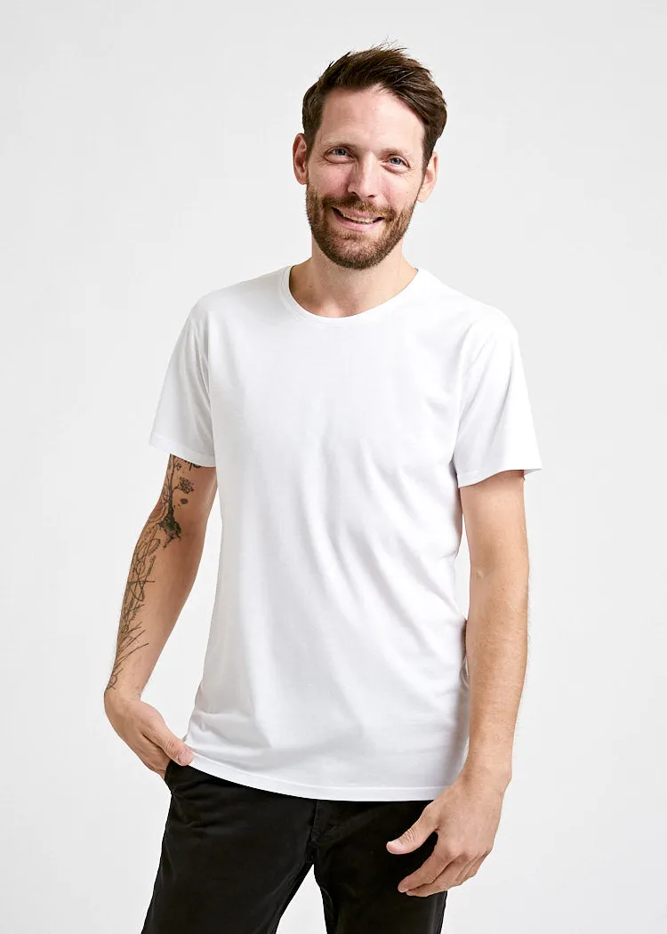 Wijld WoodShirt Alex T-Shirt Herren Bright White Lyocell