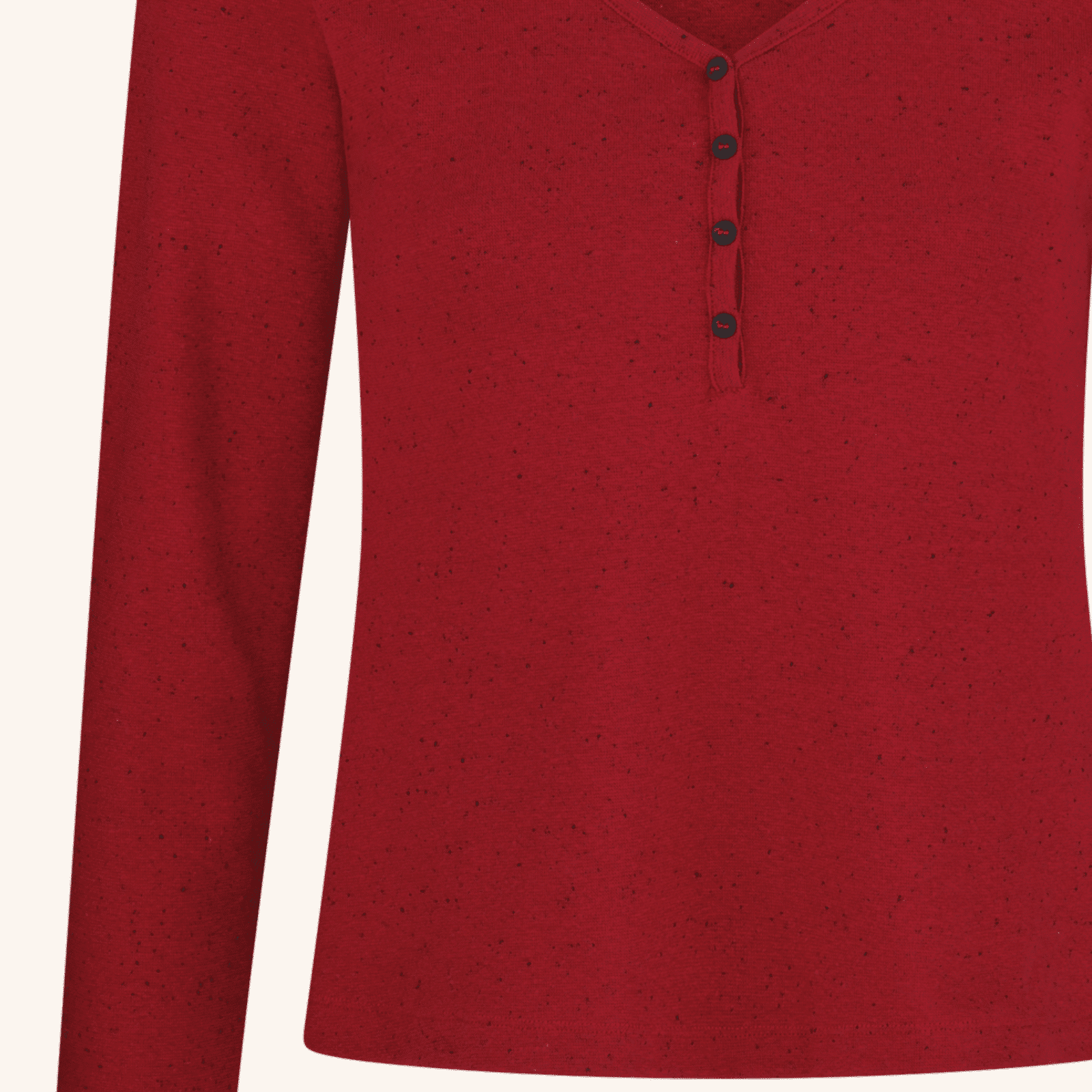 NORDLICHT Hedda Rippshirt Longsleeve Gepunktet