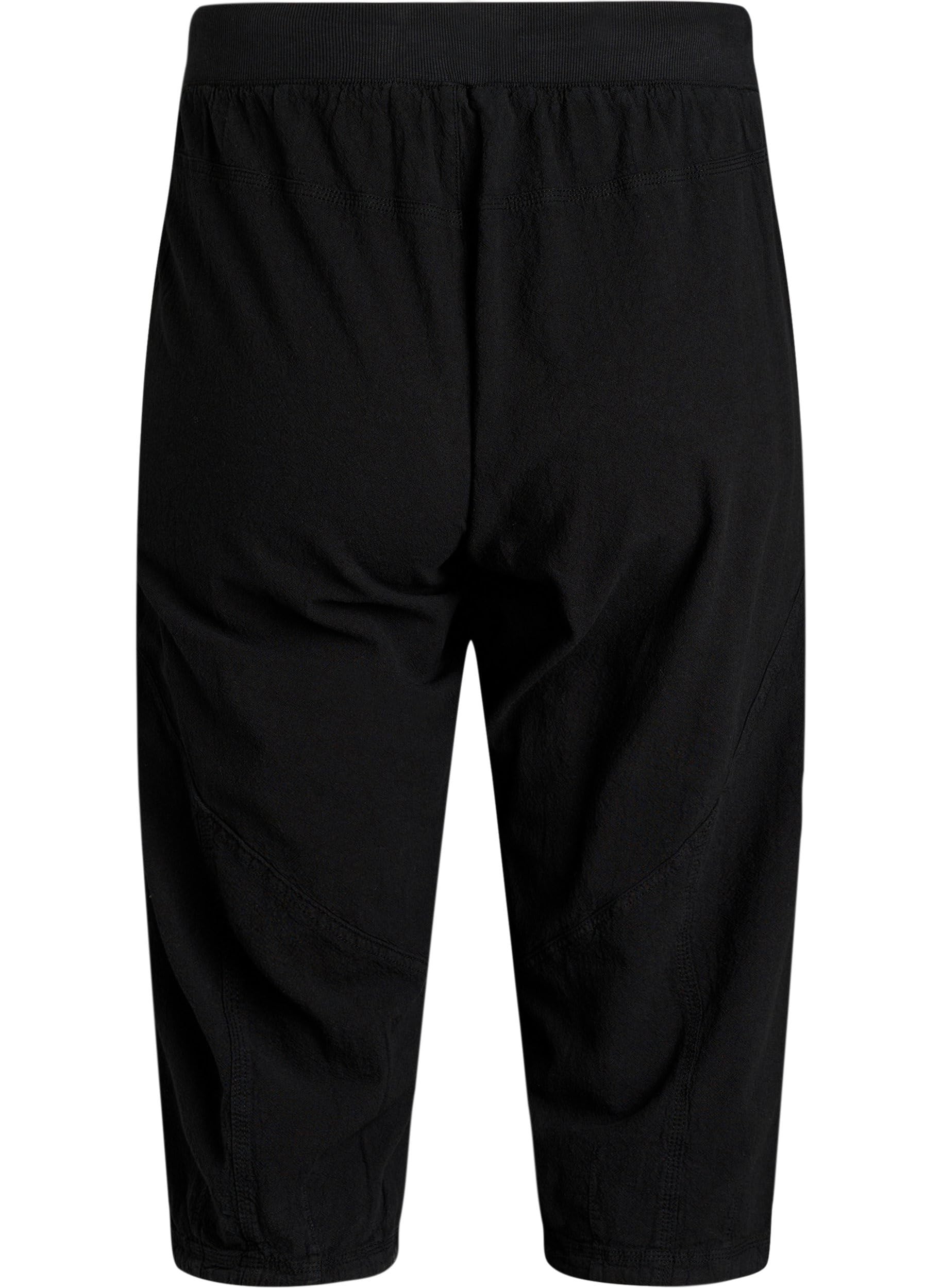 Zizzi 3/4 Hose Capri Baumwolle Taschen lockere Passform