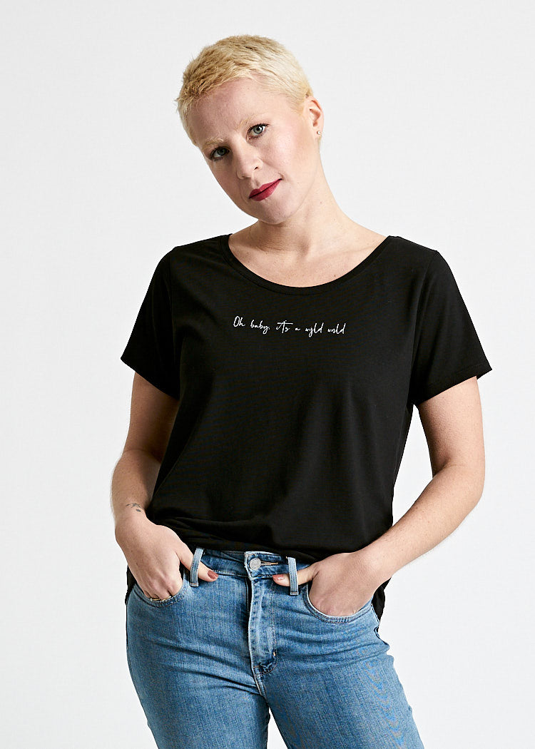 Wijld A Wijld World WoodShirt Damen T-Shirt Print
