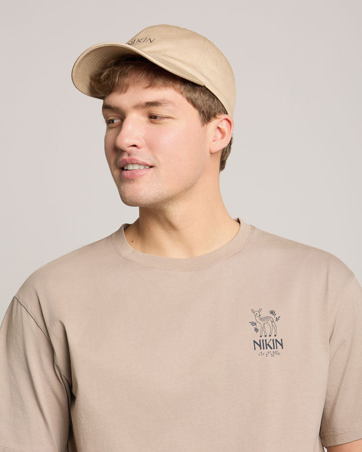 NIKIN TreeCap Dad Cap Light Taupe Bio-Baumwolle