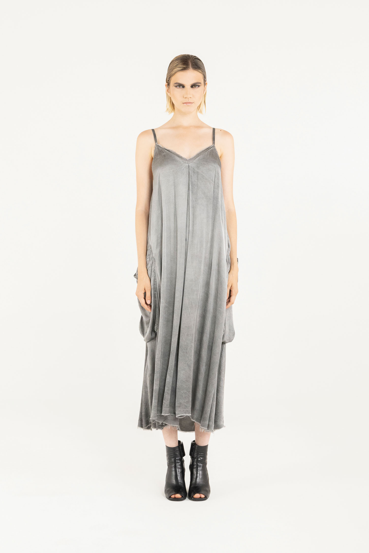 Sanctamuerte Abiti Sottoveste Kleid Viskosesatin Cargo