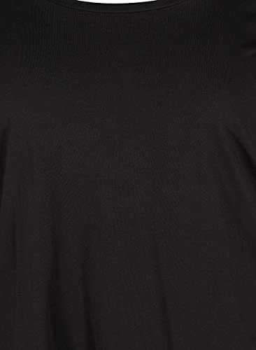 Zizzi Blouses Bluse Damen 2er Pack Schwarz Baumwolle