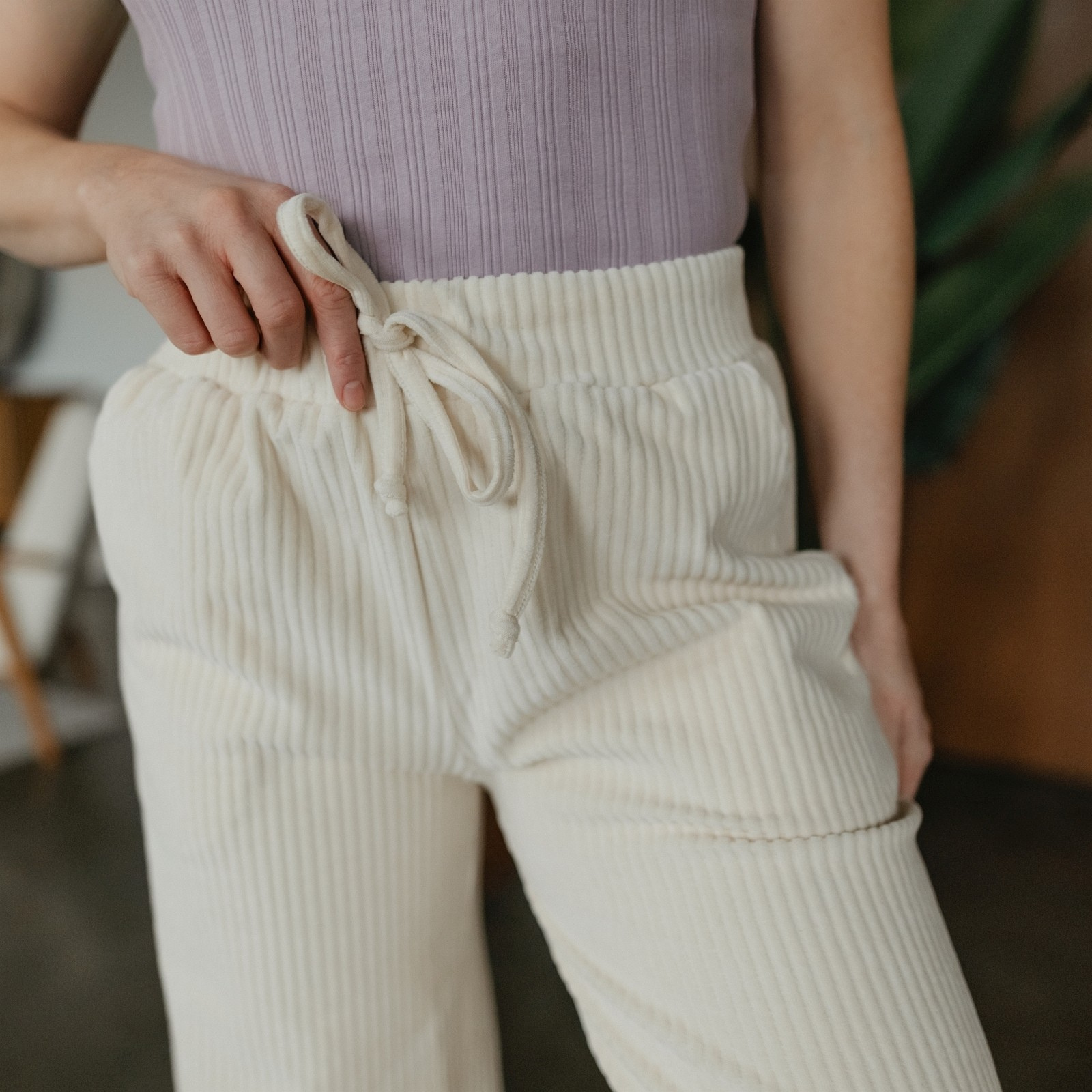 NORDLICHT Lana Cord Sweathose Damen Bio-Baumwolle