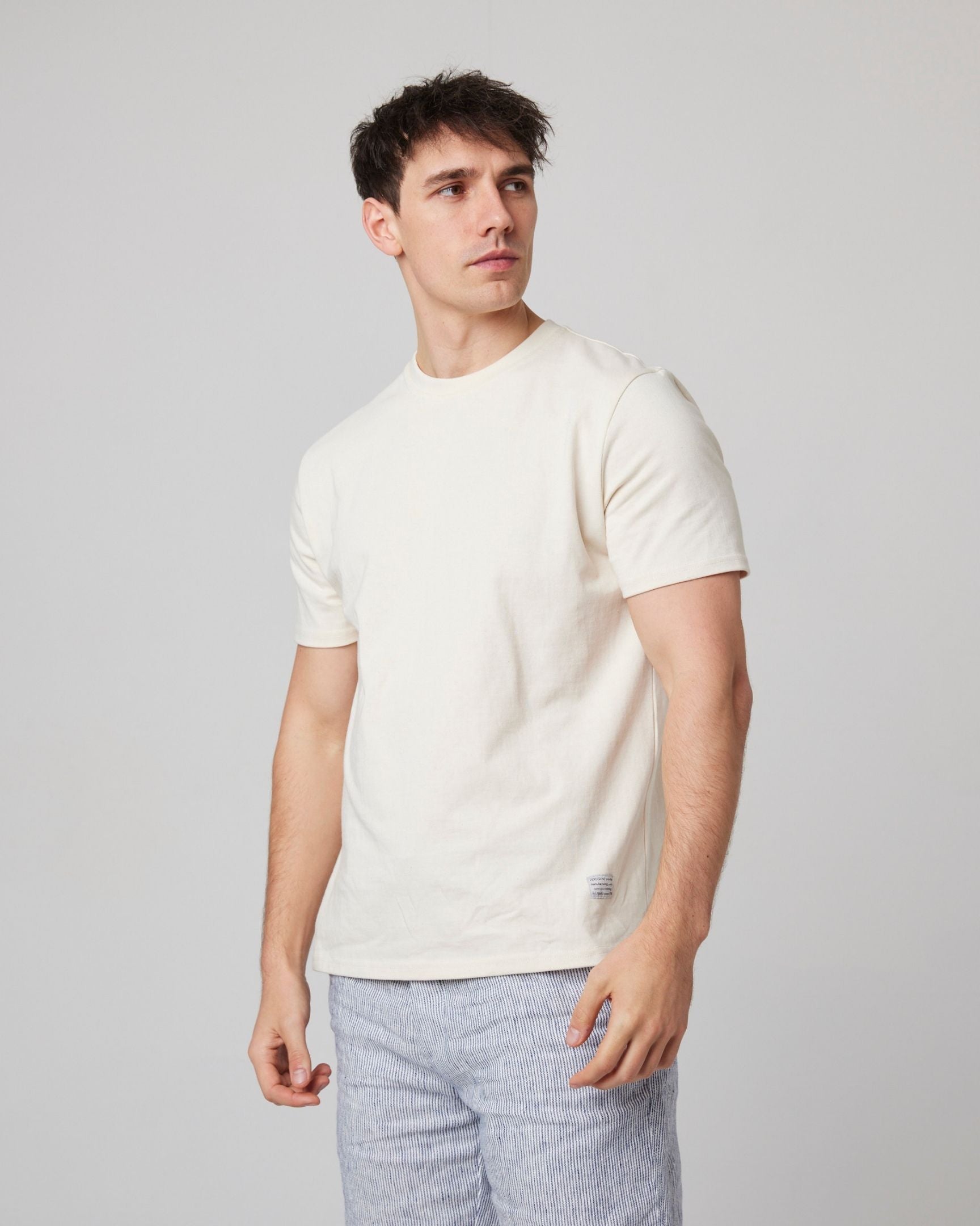 Peregrine Heavyweight T-Shirt Herren Shirt Off-White Baumwolle