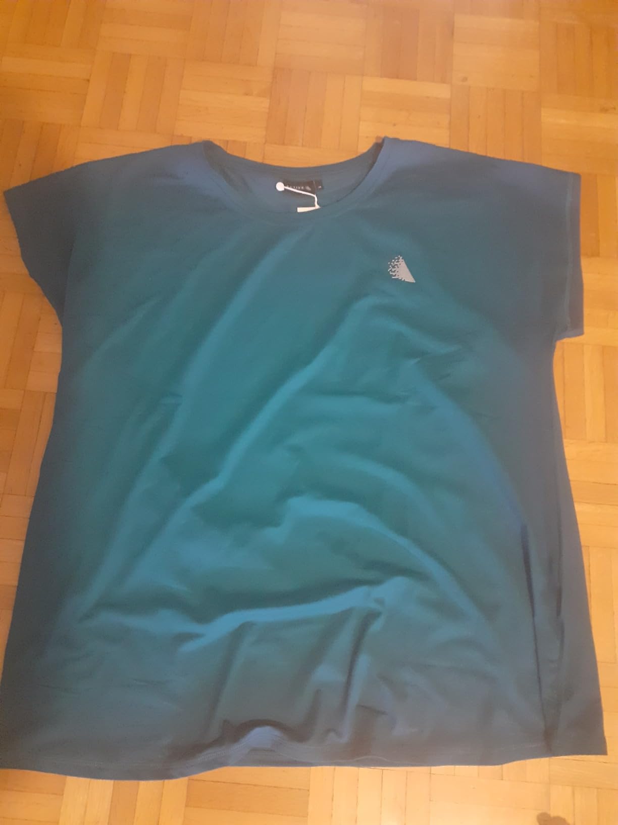 Zizzi Activewear Trainingstop 3/4 Ärmel Rundhals locker